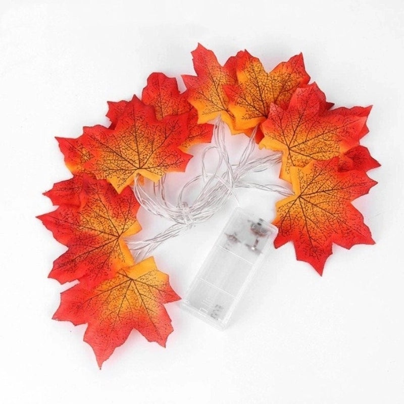 Halloween Maple Leaf String Lights Cute Plastic Party Decoration|Home Decor & Lighting