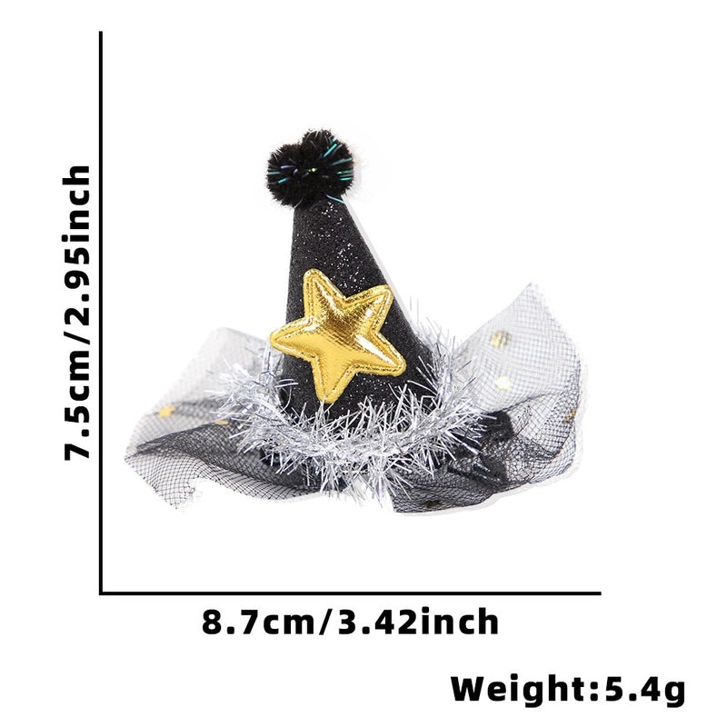 Christmas Shiny Star Letter Hairpin for Masquerade Party Festival | Hair Accessories