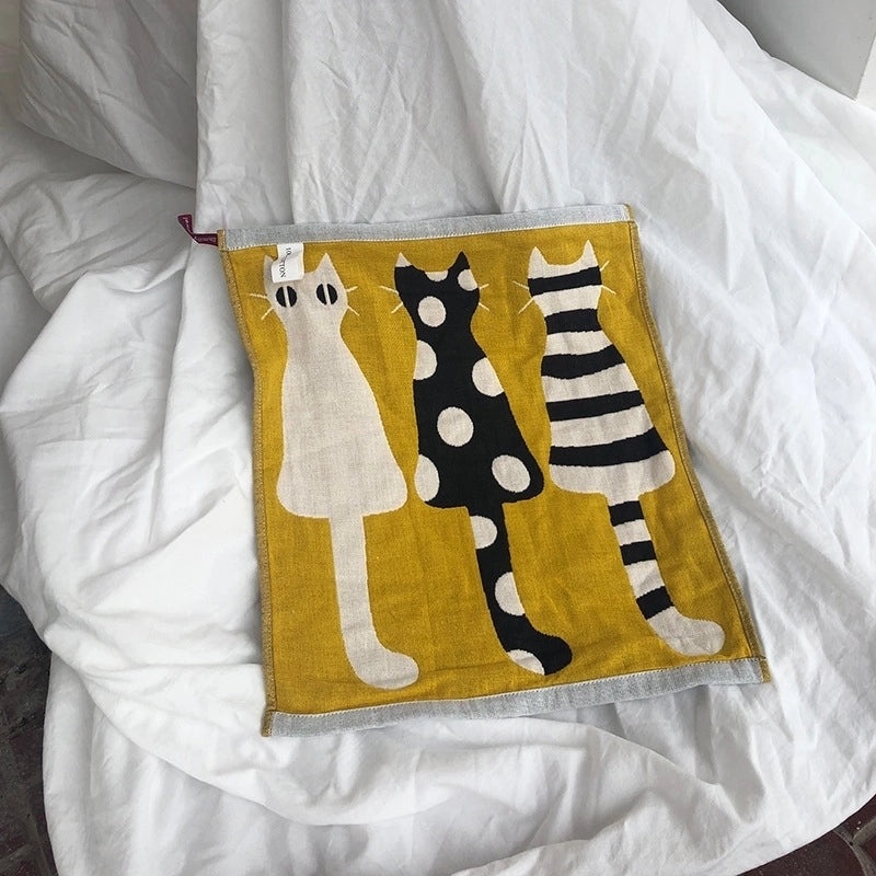 Adorable Animal Print Cotton Towels for Kids|Home & Kitchen Bath Towels