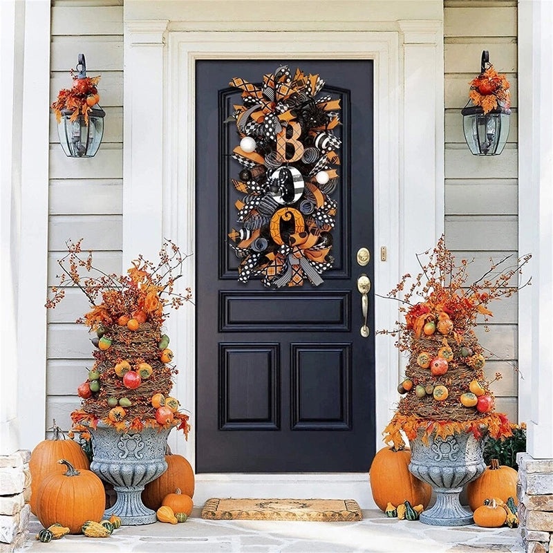Halloween Pumpkin Ghost Garland Door Hanging Decoration for Garden and Home | Home Decor