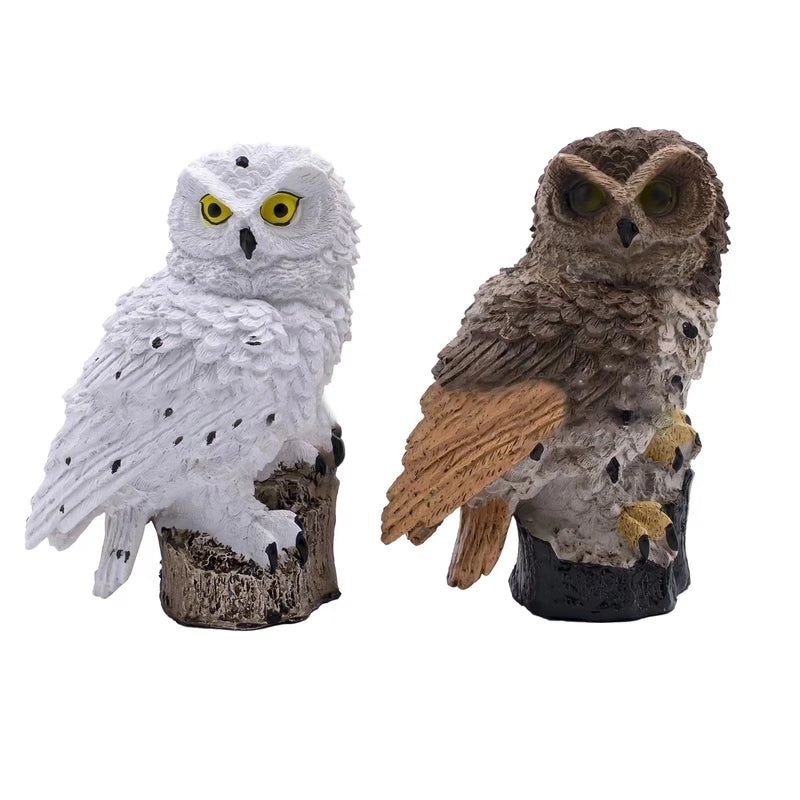 Whimsical Retro Owl Resin Outdoor Night Light|Outdoor Lighting & Garden Decor