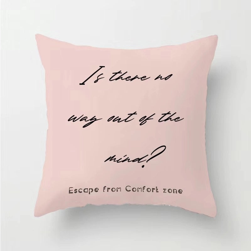 Minimalist Cross Letter Velvet Perfume Bottle Pillow Cover for Couch Sofa Decor|Home Decor & Accessories