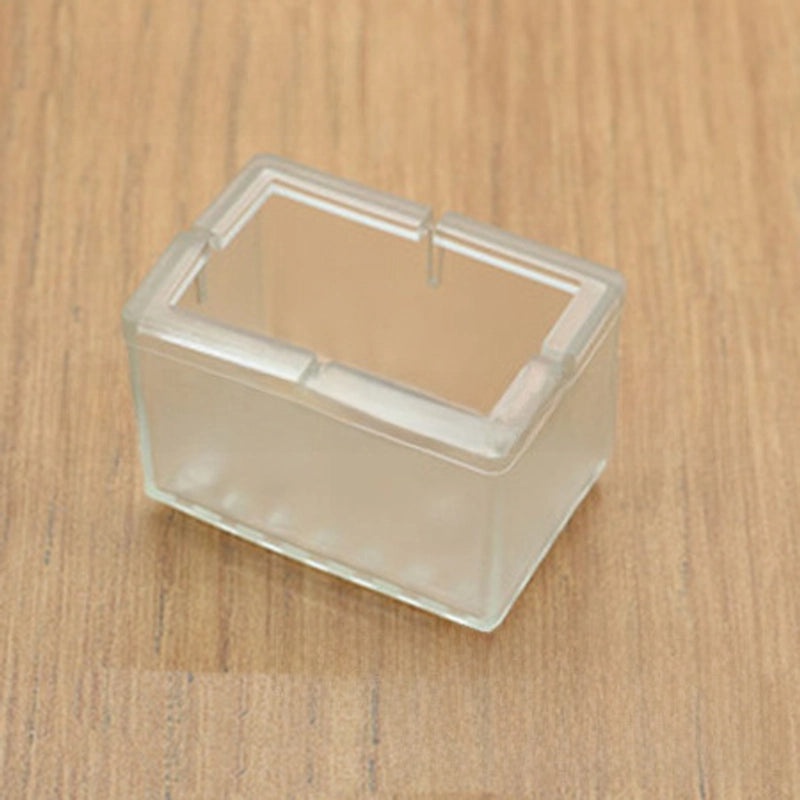 Transparent Non-slip Rubber Chair Leg Caps Thickened Floor Protectors Multi-size Furniture Feet Covers|Home & Living