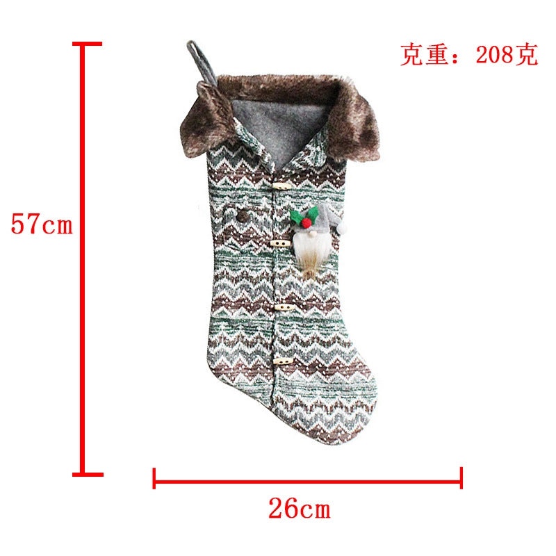 Christmas Knitted Gift Socks Christmas Tree Pendant Holiday Stockings Festive Christmas Decorations | Christmas Decorations & Stockings