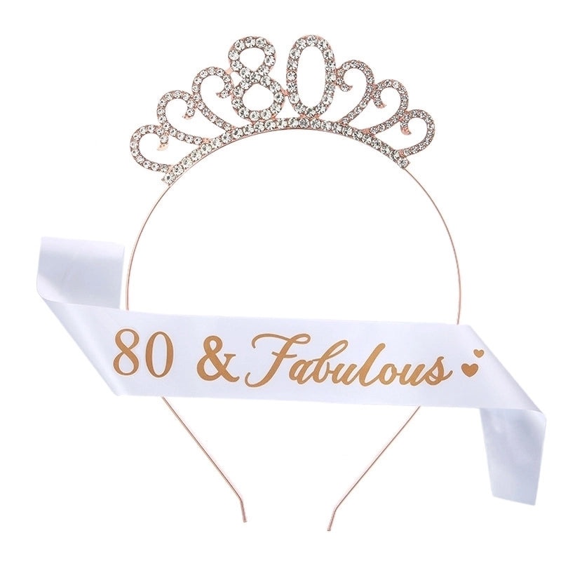 Stylish Alphabet Number Alloy Hair Band with Rhinestone Inlay 1 Set|Hair Accessories