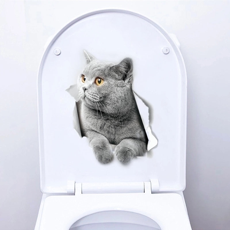 Chinoiserie Style Cat PVC Wall Decal for Vacation Home Decor | Home Decor Wall Art