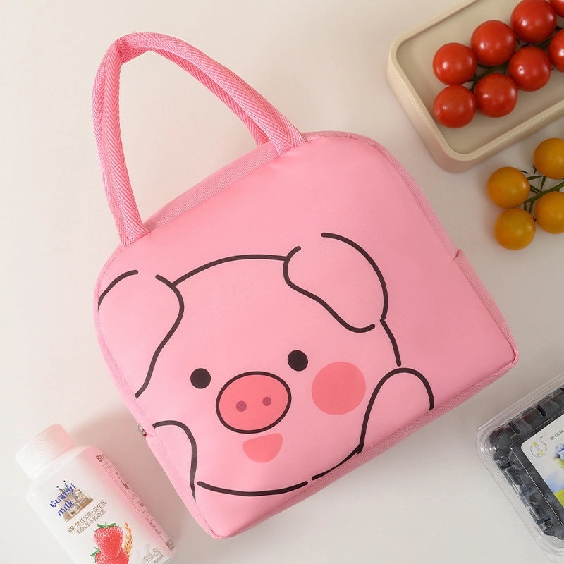 Cute Cartoon Insulated Lunch Bag for Kids Portable Thickened Fresh-Keeping Ice Pack Bag|Lunch Bags & Coolers