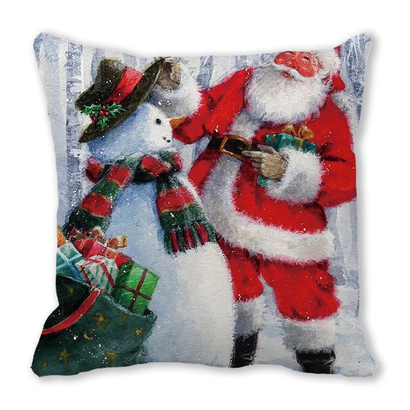 Festive Santa Pillow Covers for Couch Sofa Christmas Home Decor|Home Decor & Pillows