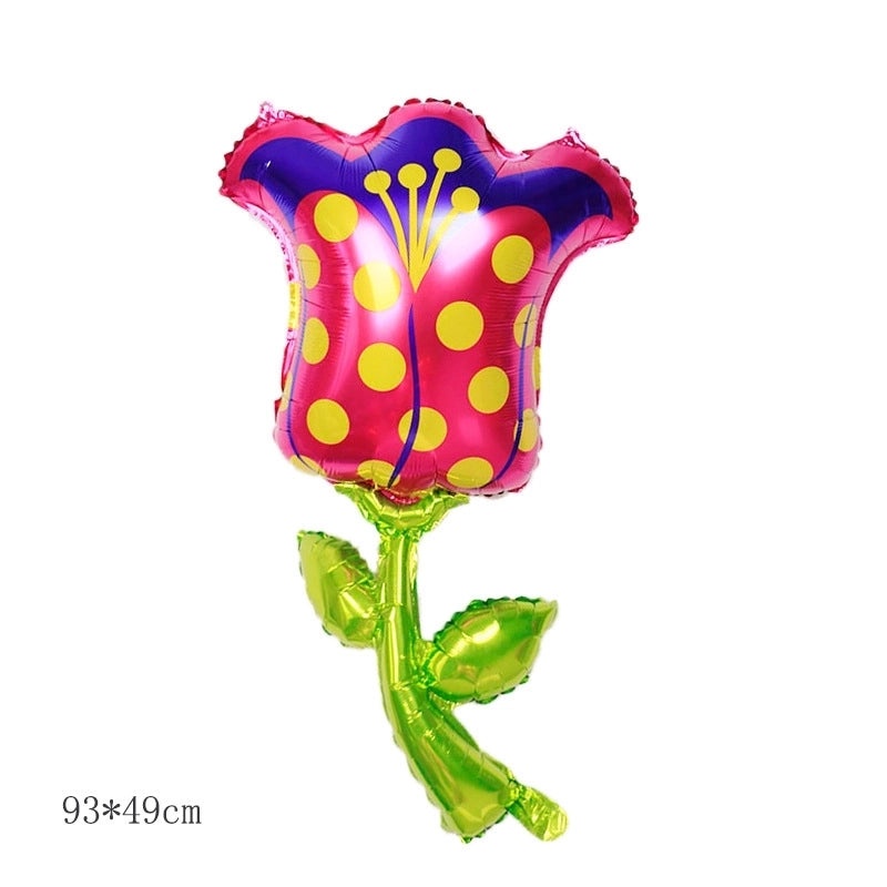 Birthday Rose and Daisy Flower Aluminum Foil Balloon for Party Decorations|Party Supplies Balloons