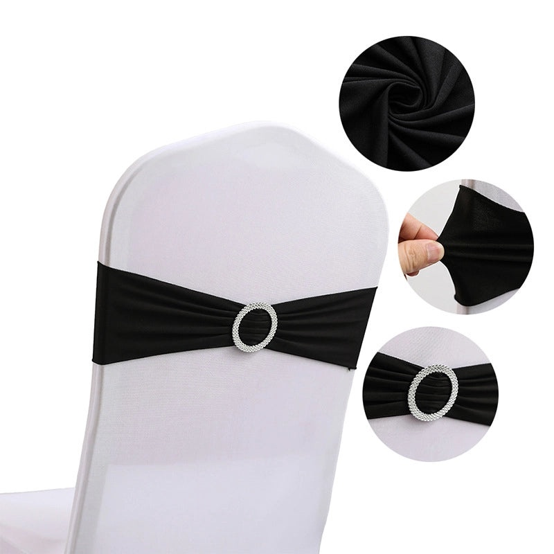 Elegant Solid Color Polyester Chair Cover for Weddings and Events|Home Decor & Furniture Accessories