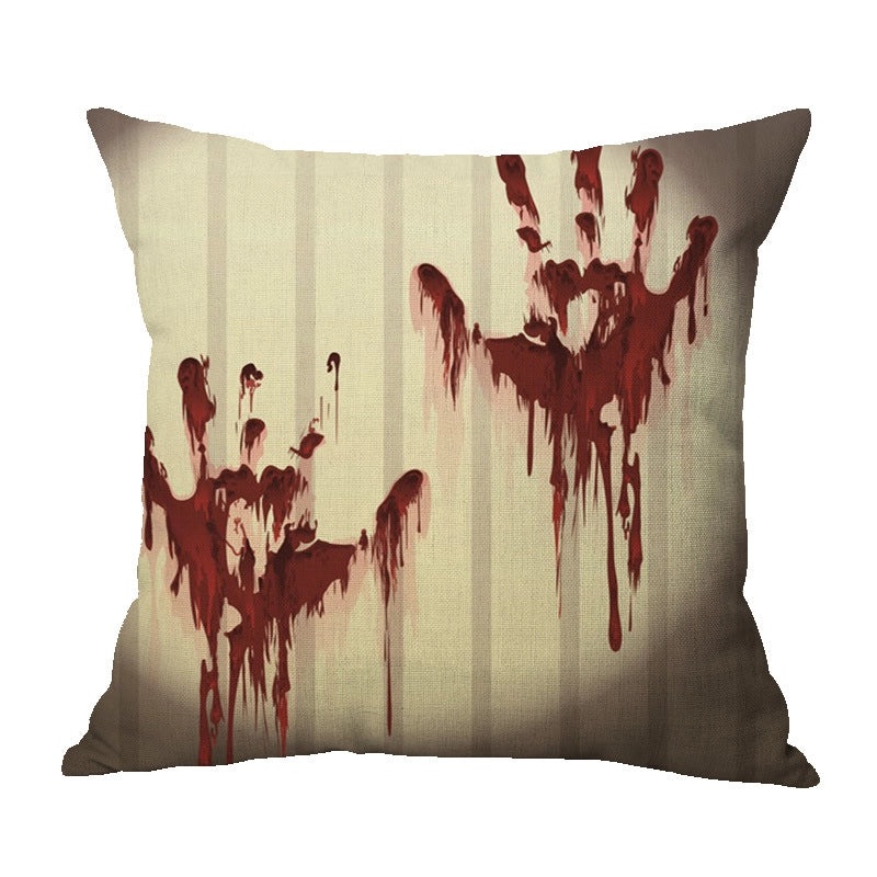 Halloween Punk Skull Linen Pillow Covers for Couch Sofa Decorative Throw Pillowcases|Home Decor & Pillows