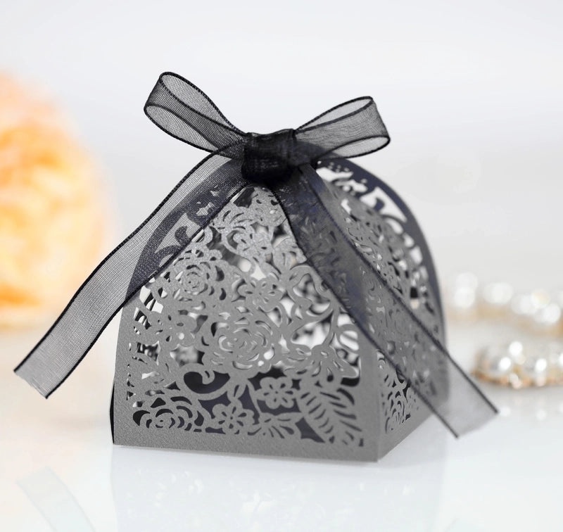Romantic Floral Paper Gift Bags for Valentine's Day Wedding Banquet | Wedding Accessories