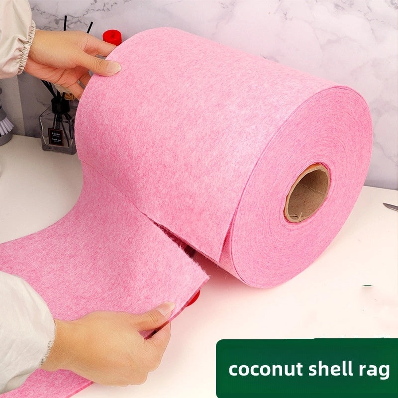 Coconut Shell Cleaning Cloth Absorbent Oil-free Hair-free Kitchen Degreasing Rag | Kitchen Cleaning Supplies