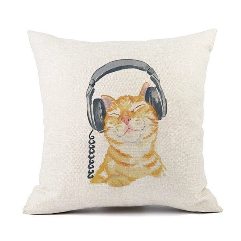 Adorable Cat-Themed Decorative Pillow Covers|Home Decor & Bedding