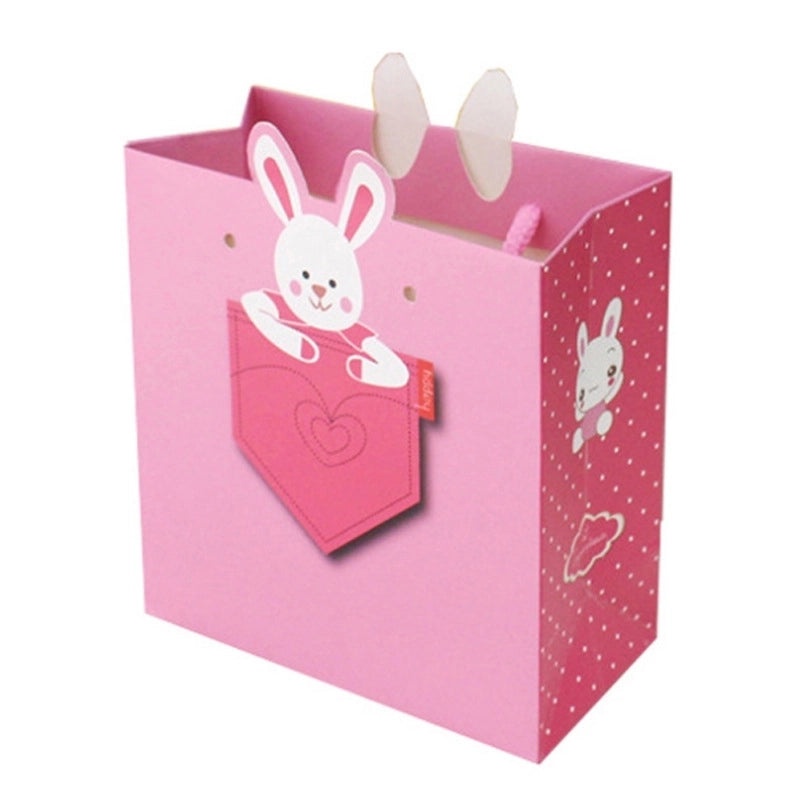 Cute Animal Cartoon Paper Gift Bags with Handles|Gift Bags & Wrapping Supplies
