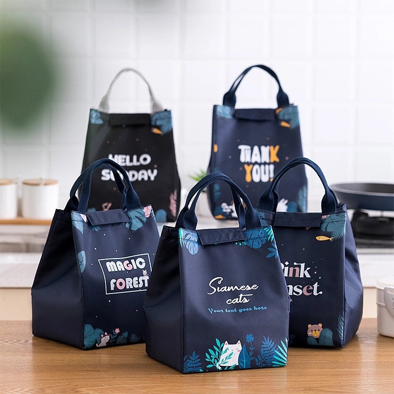 Adorable Cartoon Oxford Lunch Tote Bag|Lunch Bags & Coolers