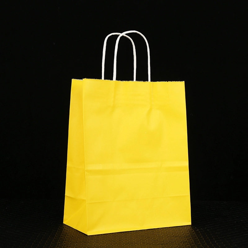Handheld Kraft Paper Snack Bread Takeout Bags Custom Logo Printing Available|Packaging & Storage Bags