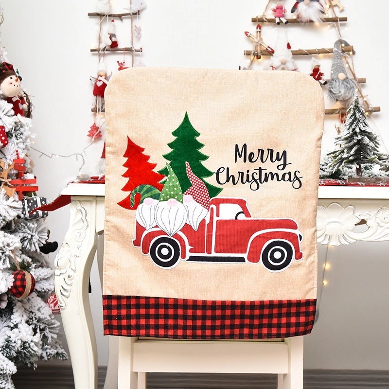Festive Christmas Tree Chair Cover for Family Gatherings | Home Decor & Seasonal Accessories
