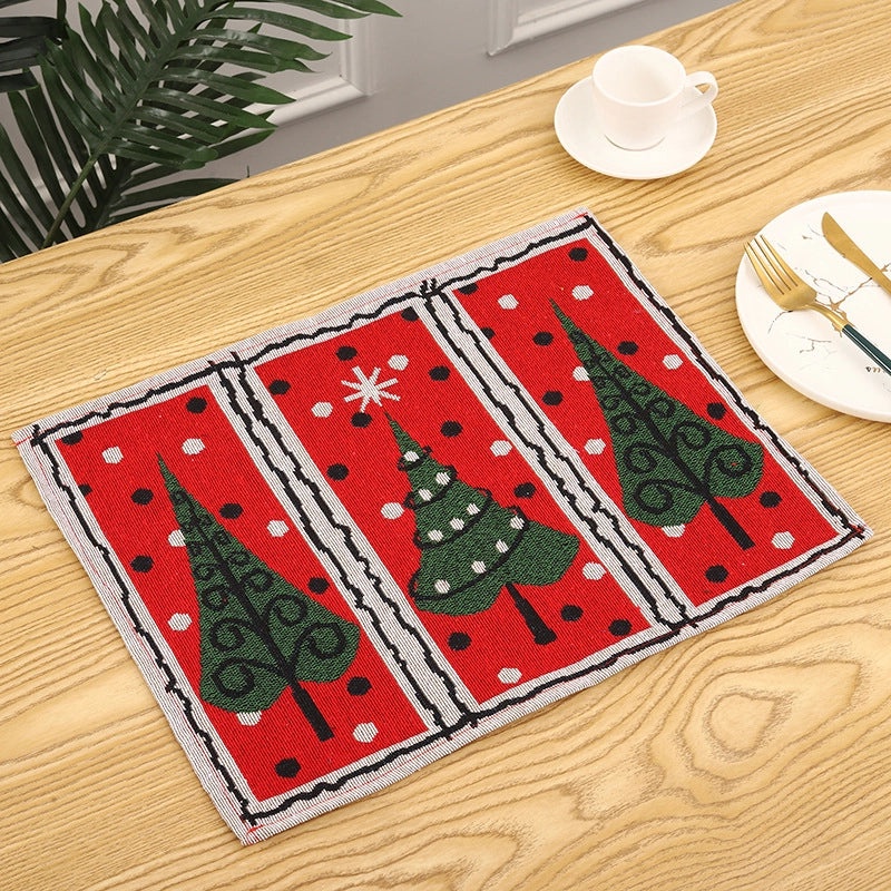 Festive Christmas Tree Placemat for Holiday Parties|Home & Kitchen Tableware