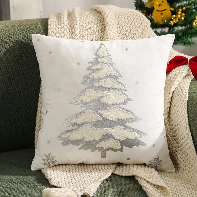 Christmas Tree and Reindeer Plush Pillow Covers|Home Decor Pillows