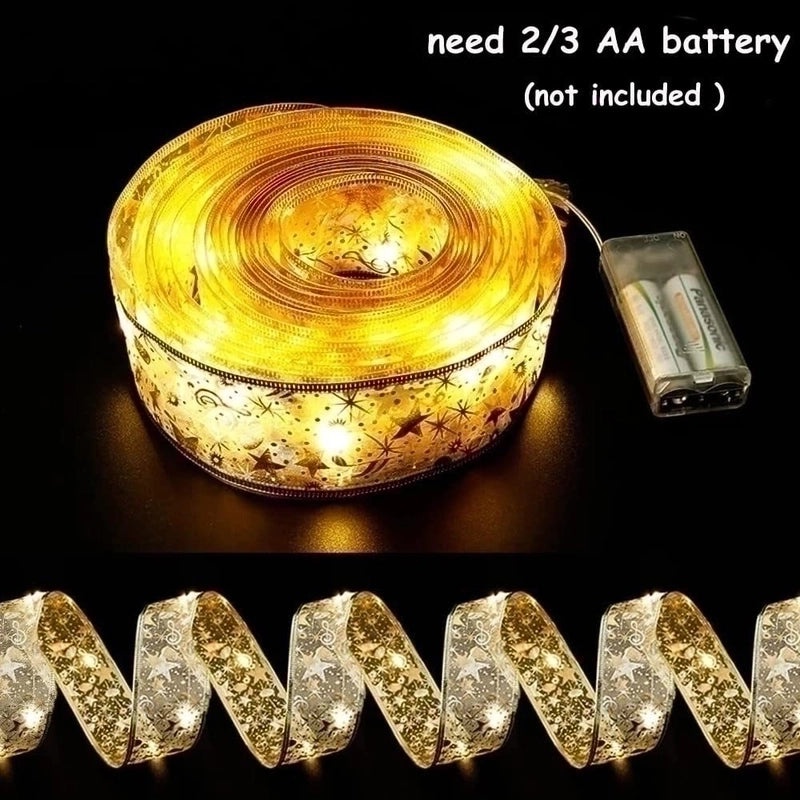 Festive Geometric Gauze String Lights for Christmas Party Decoration|Home Decor Lighting