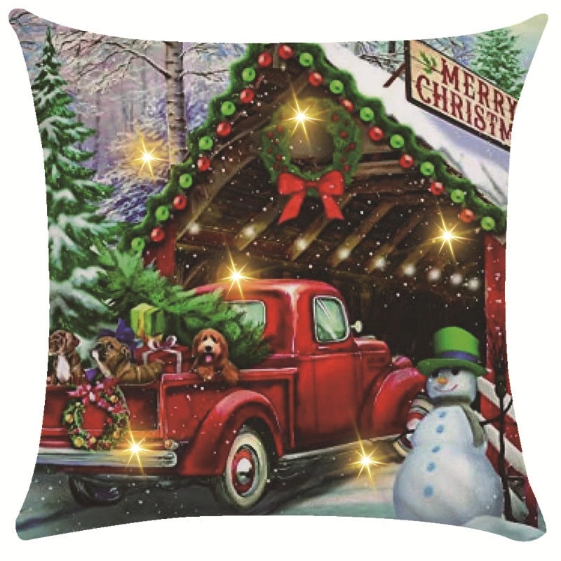 Festive Snowflake Throw Pillow Cover for Couch & Sofa | Home Decor Ornaments