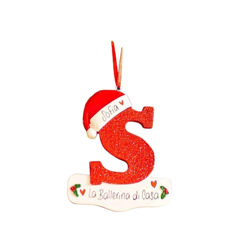 26 English Letters Car Pendant Christmas Tree Ornament for Home Decoration|Car Accessories
