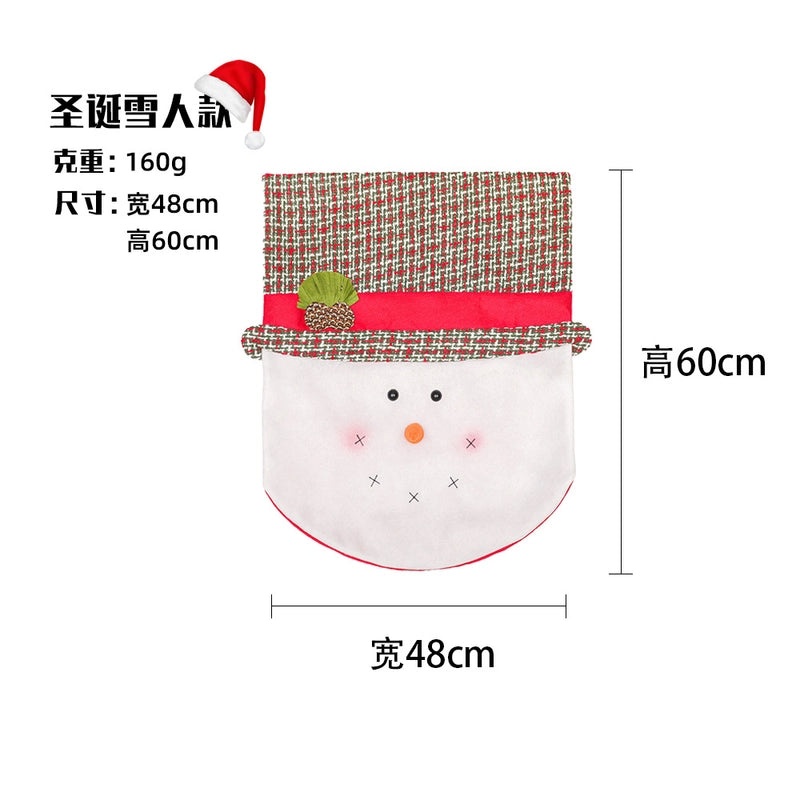 Festive Christmas Plaid Chair Cover for Indoor Use|Home Decor & Furniture Accessories