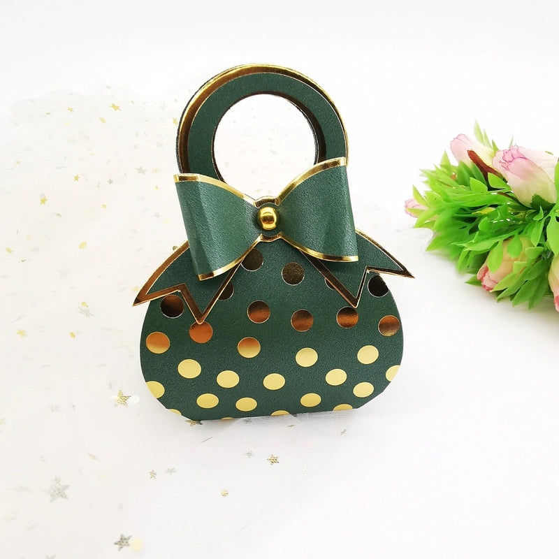 Christmas Polka Dot Bow Knot Gift Bags for Party & Holiday Wrapping Supplies|Gift Wrap & Packaging