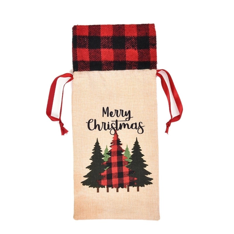 Creative Christmas Wine Bottle Bag for Elderly Dining Table Decoration | Home & Kitchen Decorations