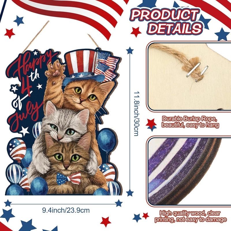 Retro American Flag Wooden Decor for Independence Day|Home Decor