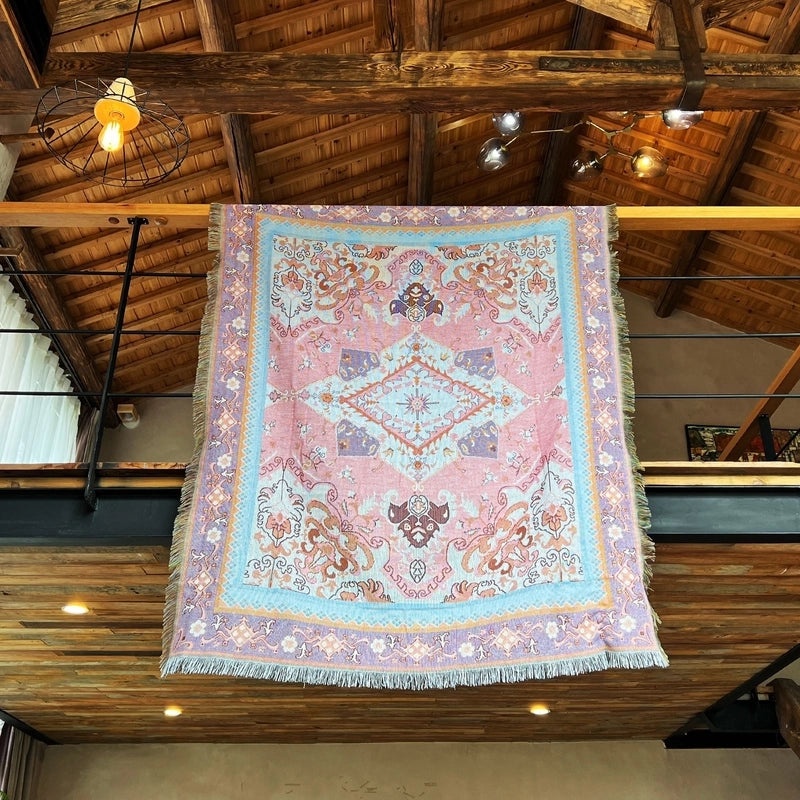 Floral Butterfly Cozy Cotton Throw Blanket|Home Decor & Bedding