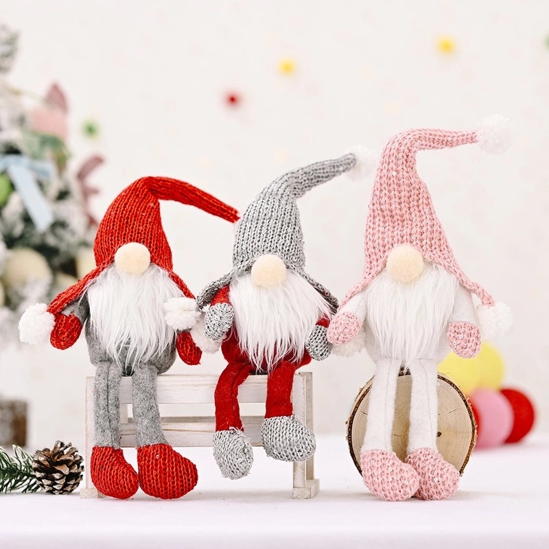 Red-Haired Forest Old Man Hanging Legs Ornament Christmas Decoration|Christmas Ornaments & Decorations