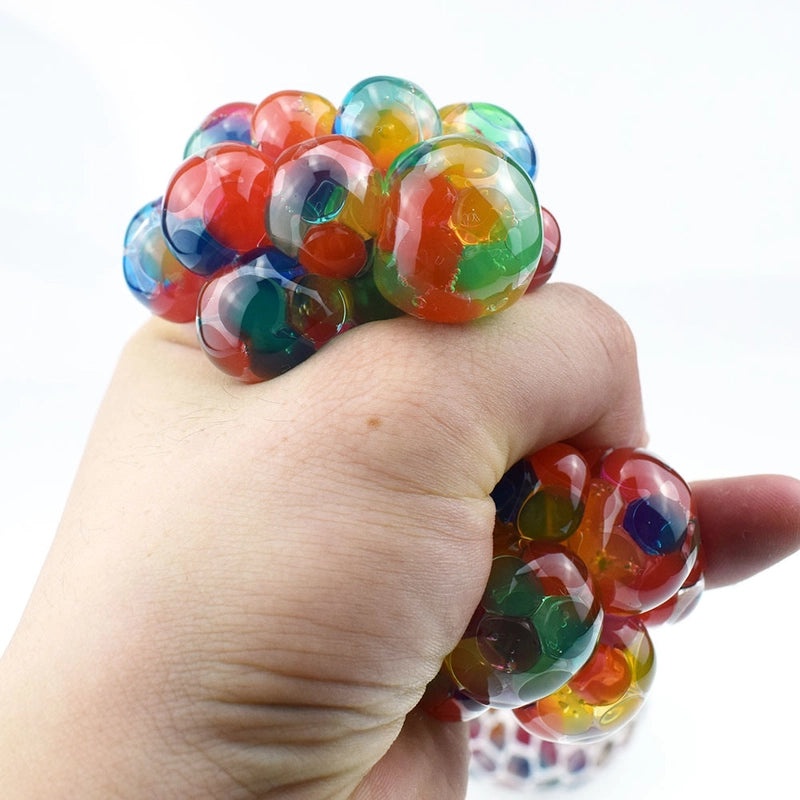 Halloween Pumpkin Squeeze Toy with Hairy TPR Plastic Ball | Toys & Novelties