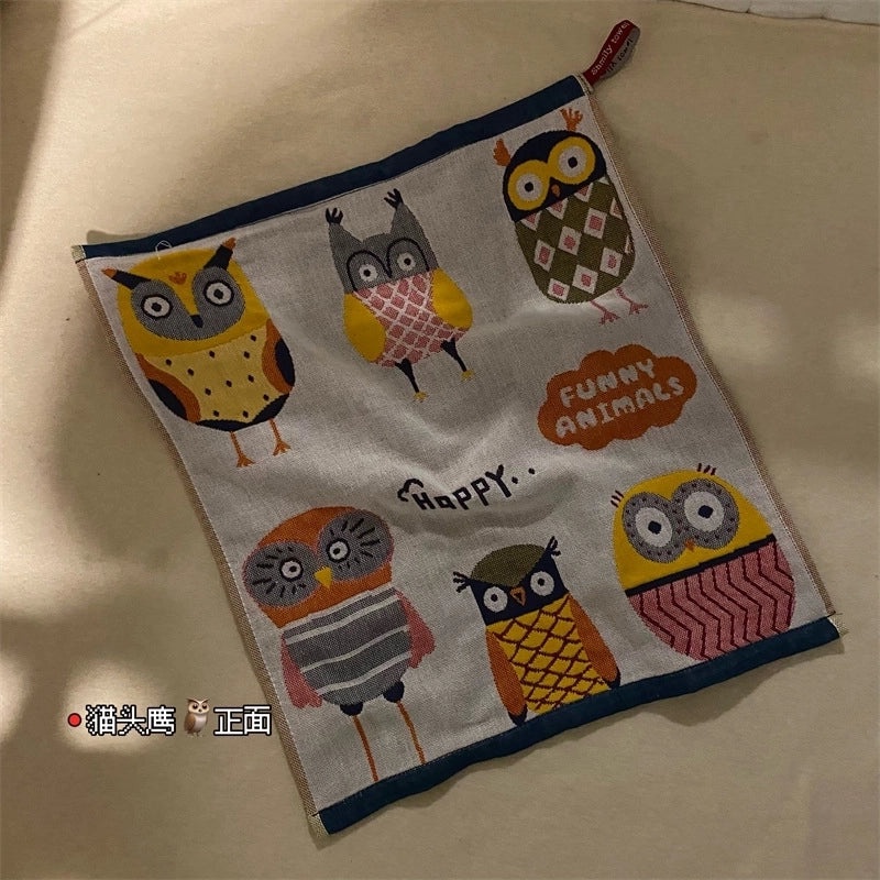 Adorable Animal Print Cotton Towels for Kids|Home & Kitchen Bath Towels