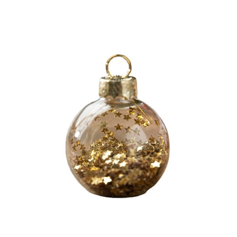 Christmas Clear Glass Ball Ornaments for Indoor Hanging Decor | Christmas Decorations