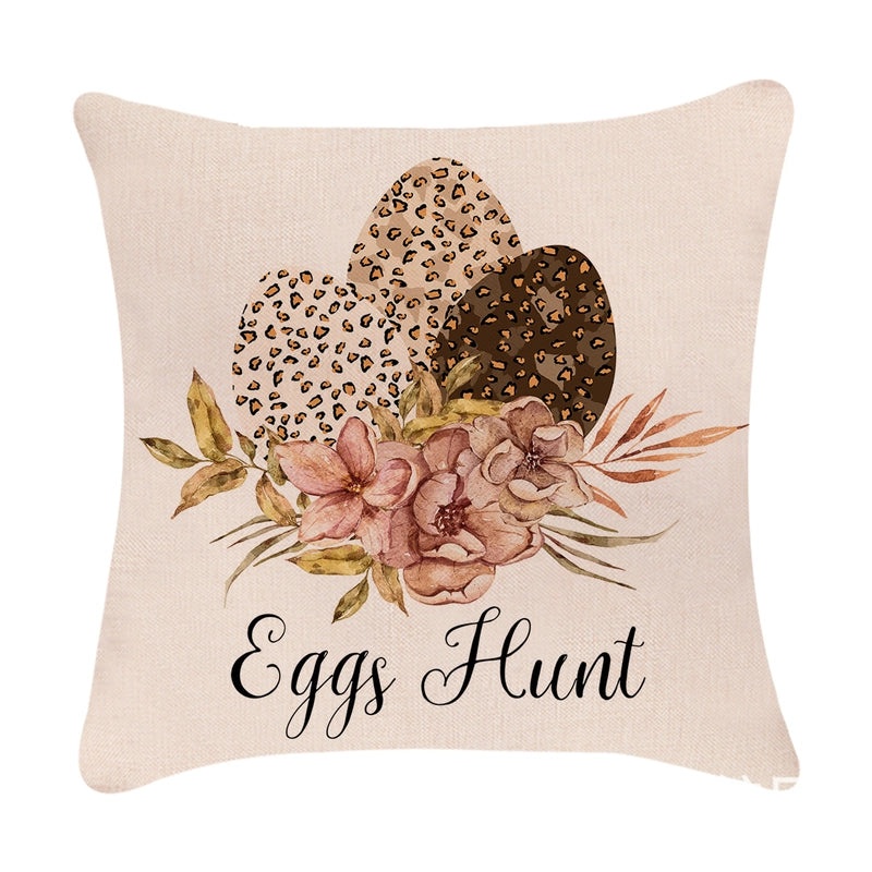 Minimalist Easter Rabbit Linen Pillow Covers for Couch and Sofa Decor | Home Decor Accessories