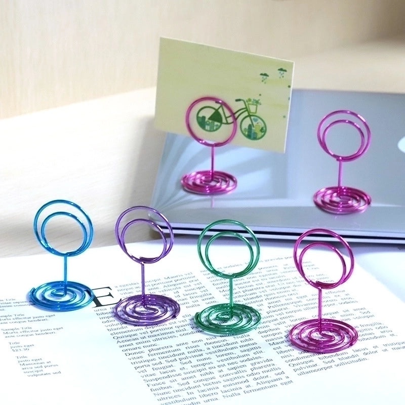 Geometric Metal Place Card Holder for Daily Use Minimalist Design | Home Decor Accessories