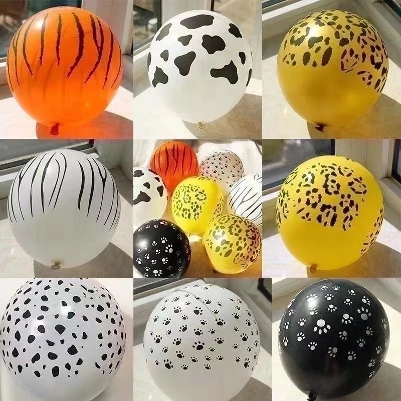 Cow Print and Cheetah Pattern Birthday Balloons | Party Decorations
