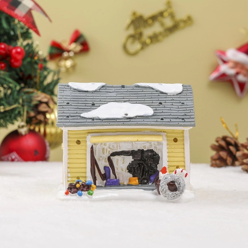 Christmas Resin House Ornament for Daily Table Decorations|Home Decor