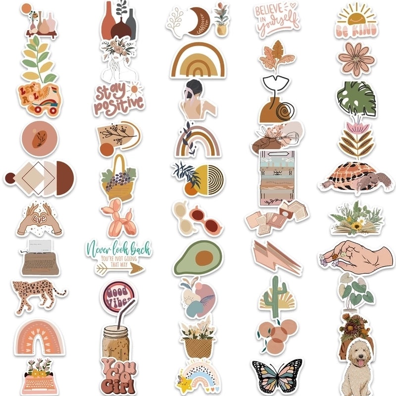 200 Pcs Bohemian Graffiti Stickers for Luggage and Guitar | Stickers & Decals