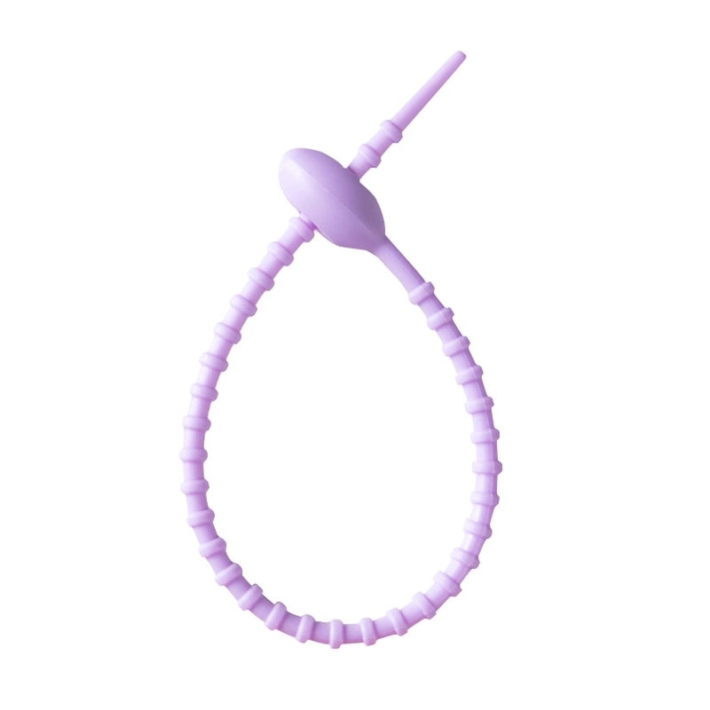 210mm Silicone Tadpole Cable Tie Organizer Keychain Pendant for DIY Jewelry Bags Lanyards|Accessories & Organizers