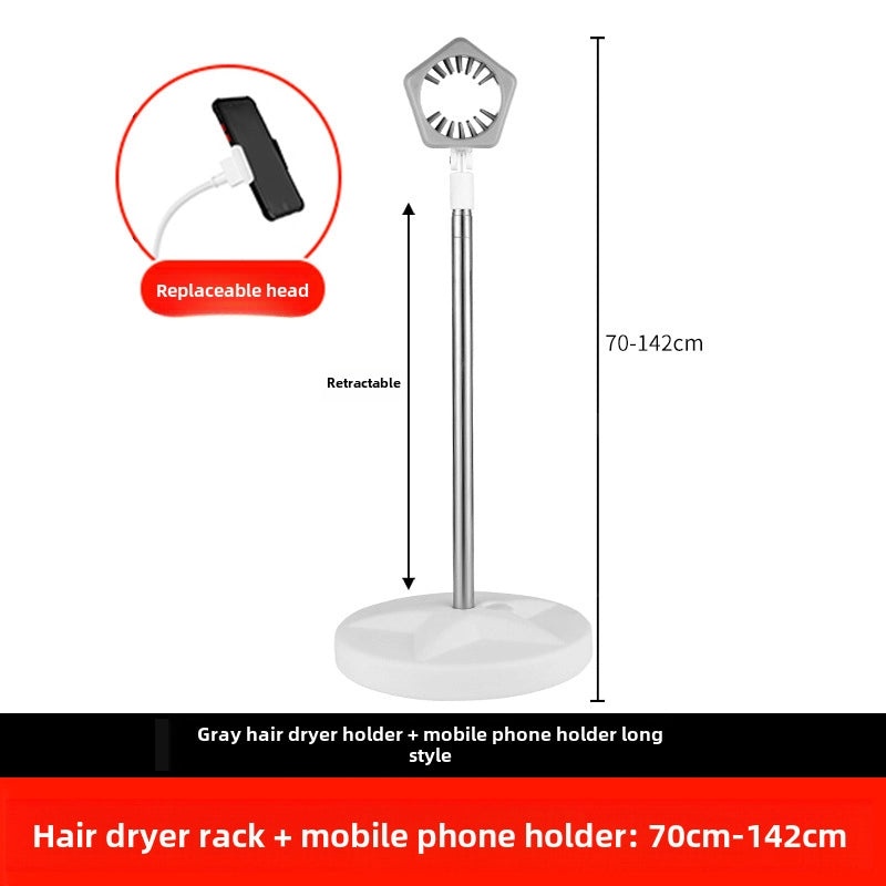 Hands-Free Vertical Hair Dryer Stand for Mobile Phone and Pets | Home & Living Accessories