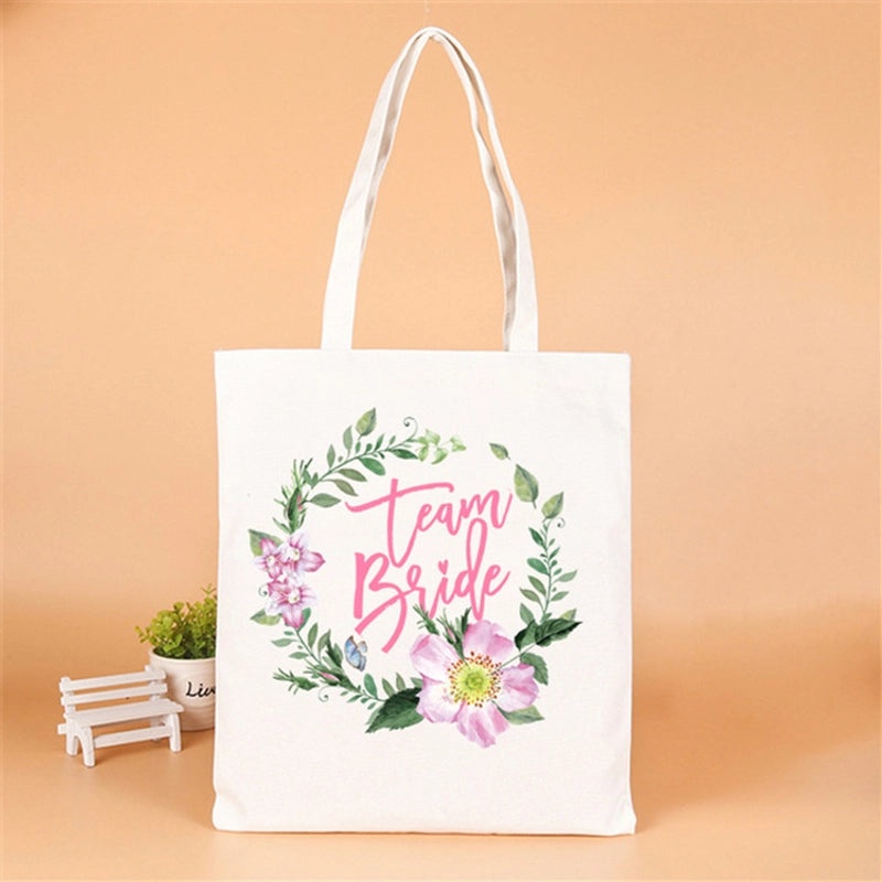 Personalized Linen Party Gift Bags with Letter Design|Party Supplies & Gift Wrapping