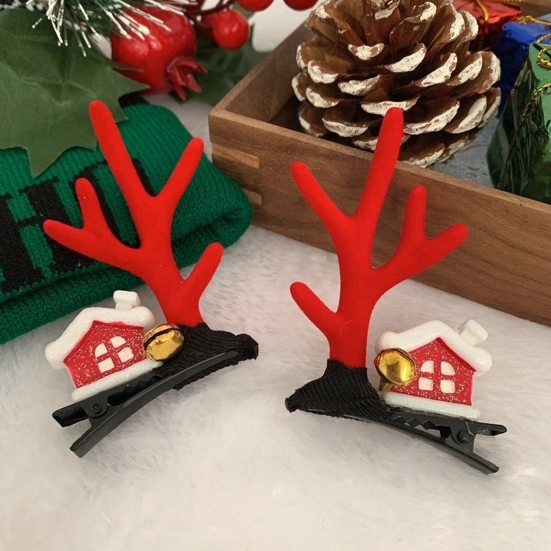 Festive Reindeer Antler Hair Clip for Daily Wear|Hair Accessories
