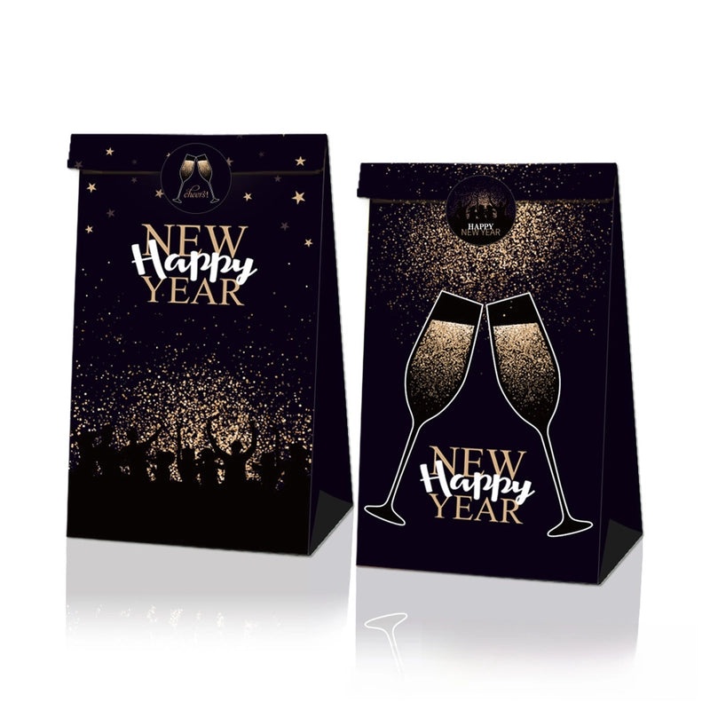 Cartoon Animal Farm Kraft Paper Party Gift Bags for Food Candy and Birthday Treats | Party Supplies