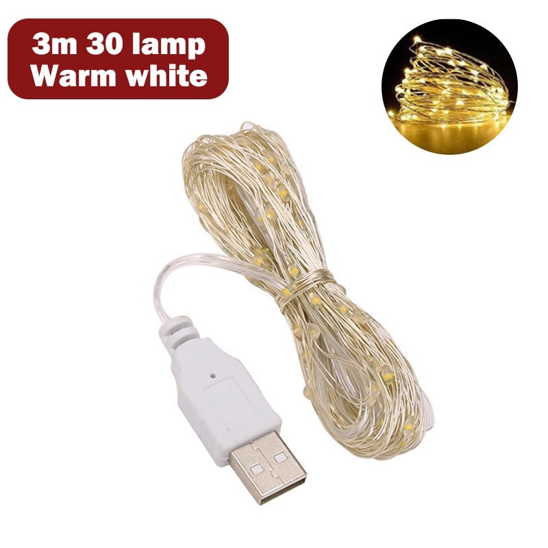 Christmas Cute Solid Color PC String Lights for Indoor Party Festival|Home Decor & Festive Lighting