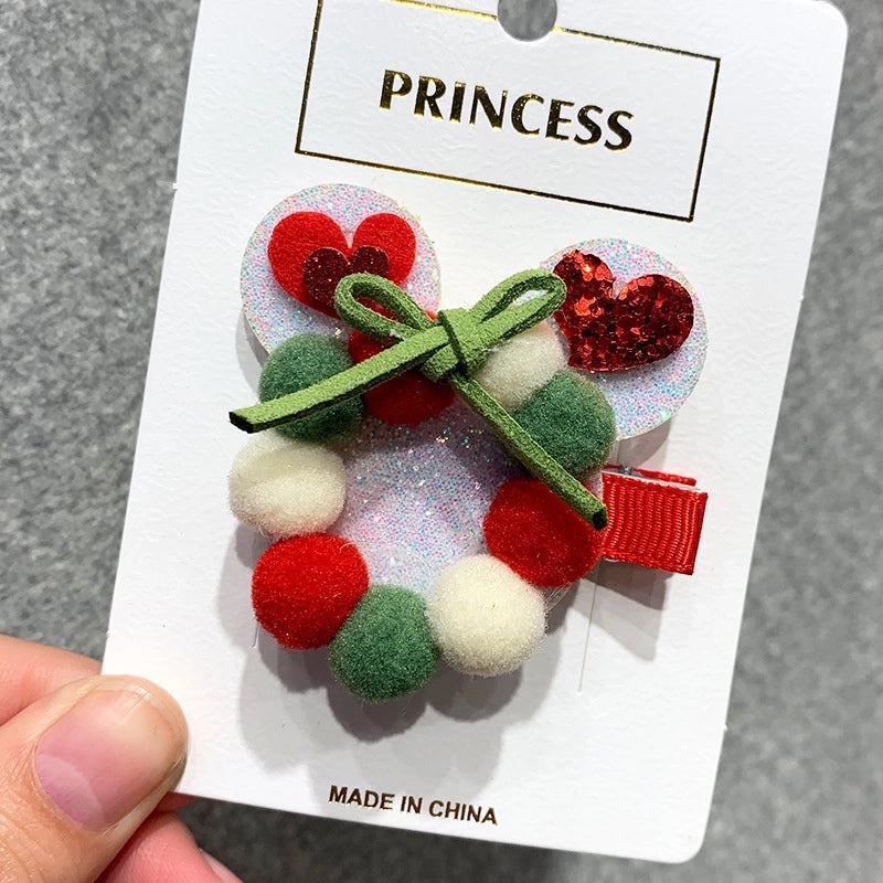 Christmas Bow Knot Hair Clip Cute Festival Party Accessory|Hair Accessories