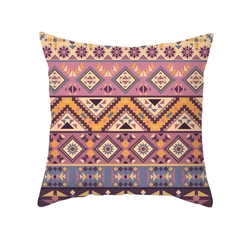 Bohemian Geometric Peach Skin Cushion Covers|Home Decor Pillows