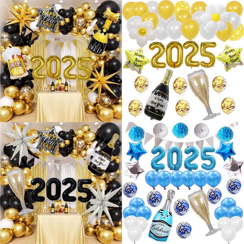 Minimalist Number Aluminium Foil Balloons for Vacation and Festival|Party Decorations Balloons